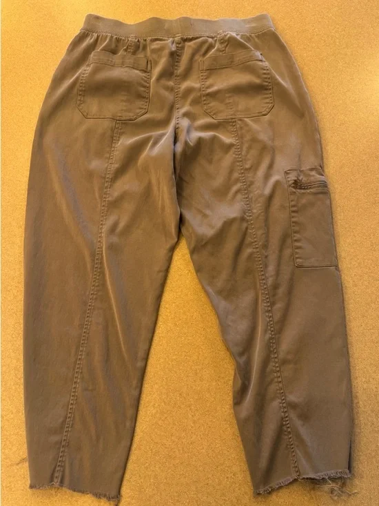 C&C California Olive-Tan Elastic Waist Cargo Pants - Picture 4 of 6